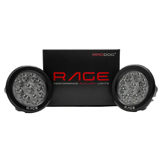 Maddog Rage 9 Led Auxiliary Light for Motorcycle