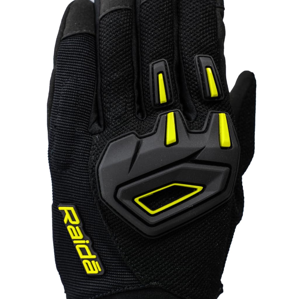 Raida Avantur 2.0 Motorcycle Gloves | Enhanced Knuckle Protection | Touchscreen Compatible | Lightweight & Comfortable | Ideal for Daily Commute & Weekend Rides