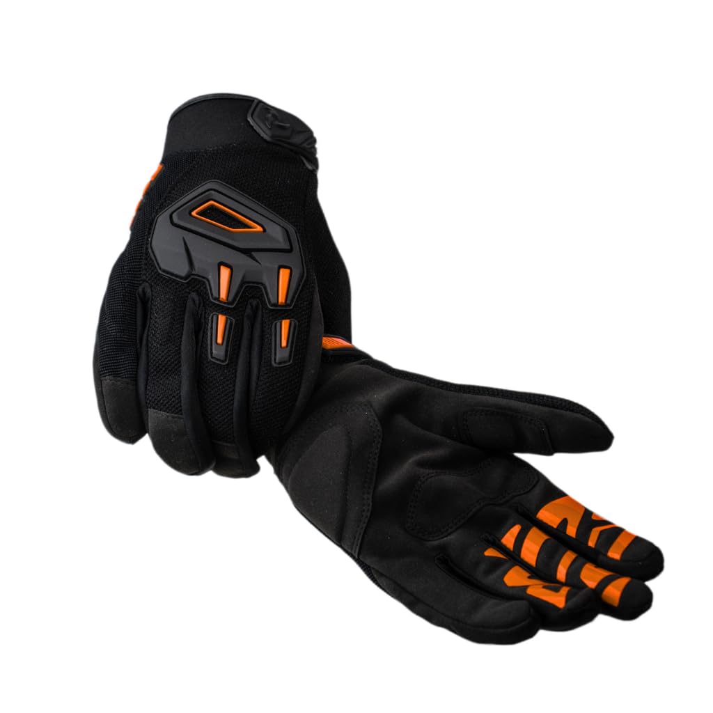 Raida Avantur 2.0 Motorcycle Gloves | Enhanced Knuckle Protection | Touchscreen Compatible | Lightweight & Comfortable | Ideal for Daily Commute & Weekend Rides