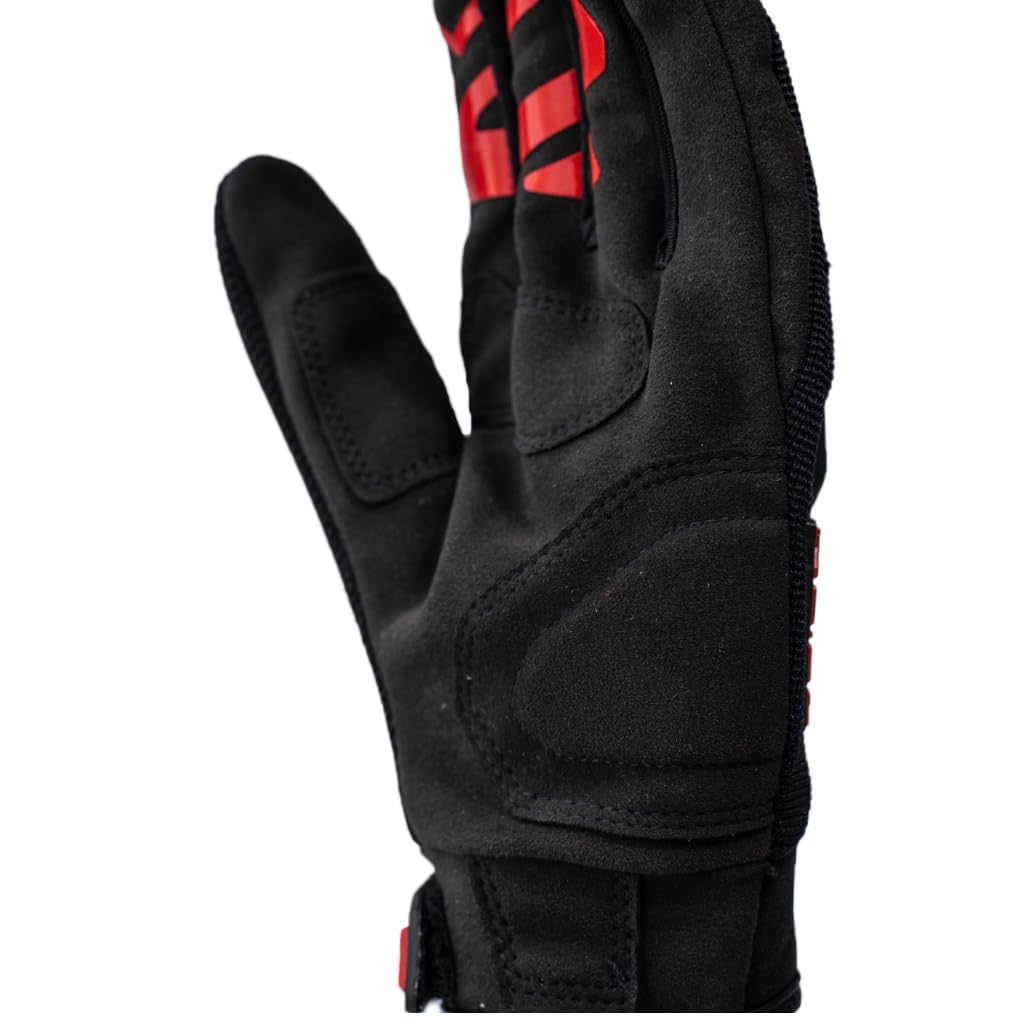 Raida Avantur 2.0 Motorcycle Gloves | Enhanced Knuckle Protection | Touchscreen Compatible | Lightweight & Comfortable | Ideal for Daily Commute & Weekend Rides