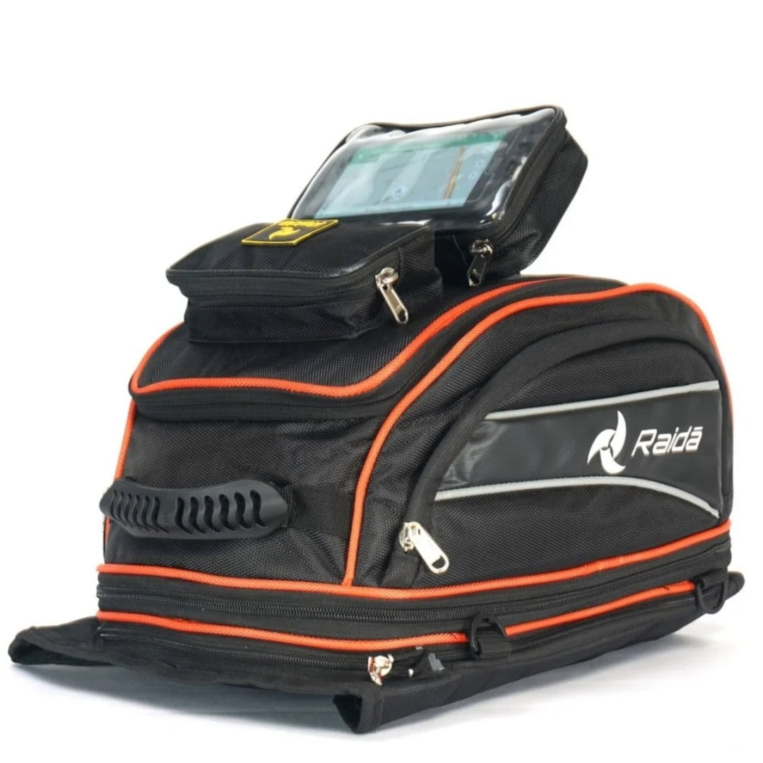 GUB Raida GPS Series Motorcycle Tank Bag with Rain Cover