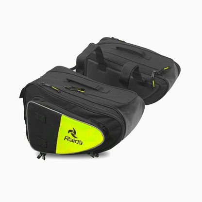 GUB Raida Polyester V50 Motorcycle Saddle Bag | Fits Almost All Bikes | Rain Cover Included