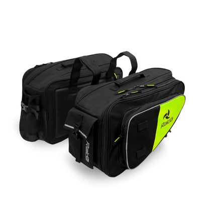 GUB Raida Polyester V50 Motorcycle Saddle Bag | Fits Almost All Bikes | Rain Cover Included