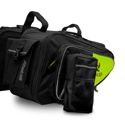 GUB Raida Polyester V50 Motorcycle Saddle Bag | Fits Almost All Bikes | Rain Cover Included