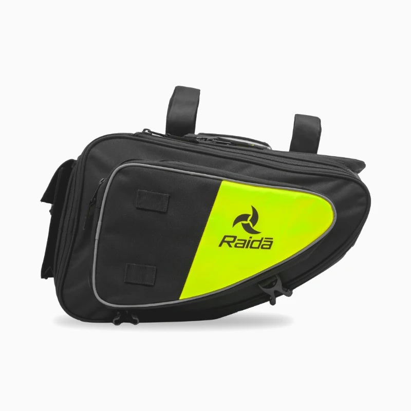 GUB Raida Polyester V50 Motorcycle Saddle Bag | Fits Almost All Bikes | Rain Cover Included