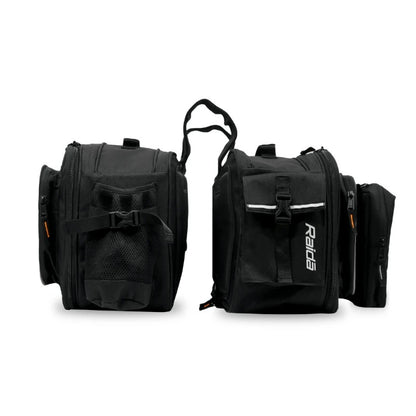 GUB Raida Polyester V50 Motorcycle Saddle Bag | Fits Almost All Bikes | Rain Cover Included