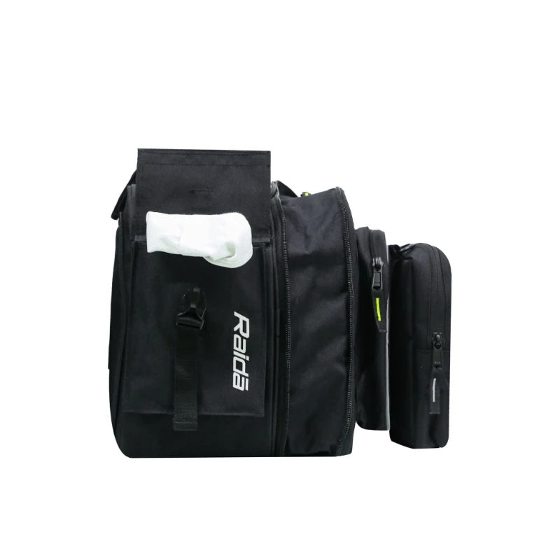 GUB Raida Polyester V50 Motorcycle Saddle Bag | Fits Almost All Bikes | Rain Cover Included