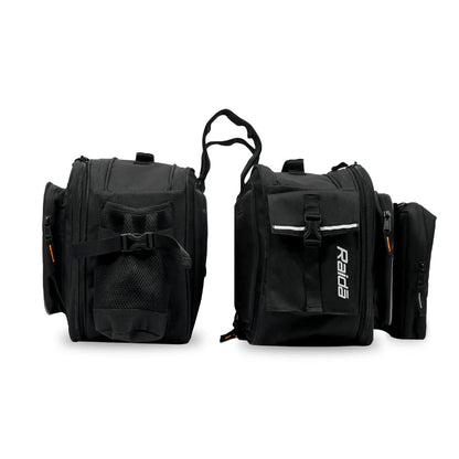 GUB Raida Polyester V50 Motorcycle Saddle Bag | Fits Almost All Bikes | Rain Cover Included