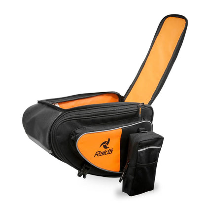 GUB Raida Polyester V50 Motorcycle Saddle Bag | Fits Almost All Bikes | Rain Cover Included