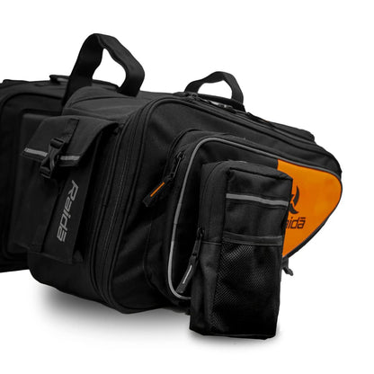 GUB Raida Polyester V50 Motorcycle Saddle Bag | Fits Almost All Bikes | Rain Cover Included