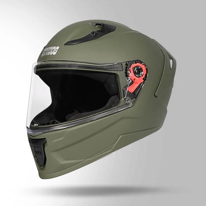 Studds Raider Super ISI Certified Full Face Helmet for Motorcycling with Spoiler & Clear Visor
