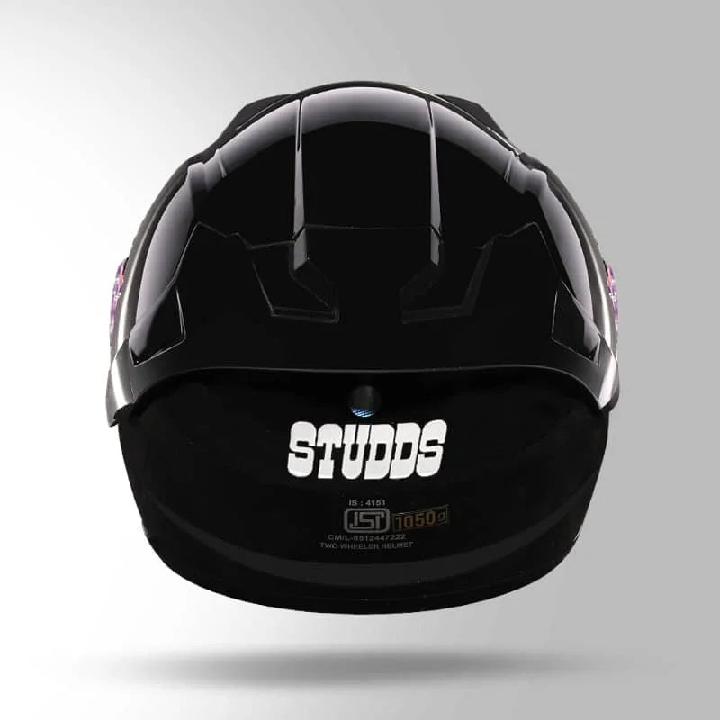 GUB Studds Raider Super ISI Certified Full Face Helmet for Motorcycling with Spoiler & Clear Visor