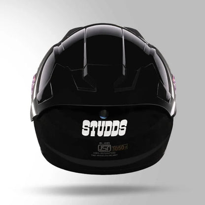 Studds Raider Super ISI Certified Full Face Helmet for Motorcycling with Spoiler & Clear Visor