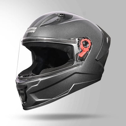 Studds Raider Super ISI Certified Full Face Helmet for Motorcycling with Spoiler & Clear Visor