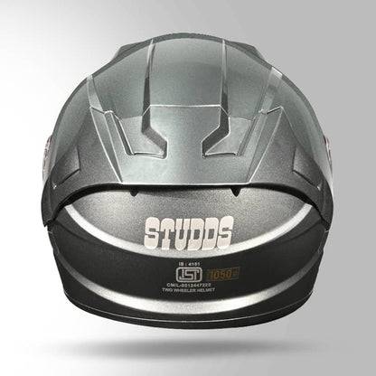 Studds Raider Super ISI Certified Full Face Helmet for Motorcycling with Spoiler & Clear Visor