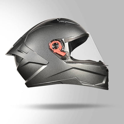 Studds Raider Super ISI Certified Full Face Helmet for Motorcycling with Spoiler & Clear Visor