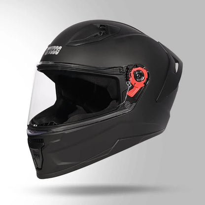 Studds Raider Super ISI Certified Full Face Helmet for Motorcycling with Spoiler & Clear Visor