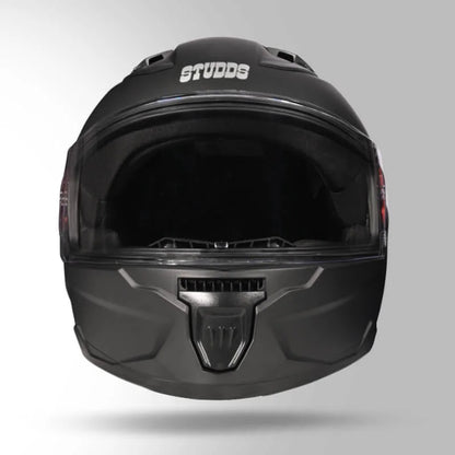 Studds Raider Super ISI Certified Full Face Helmet for Motorcycling with Spoiler & Clear Visor