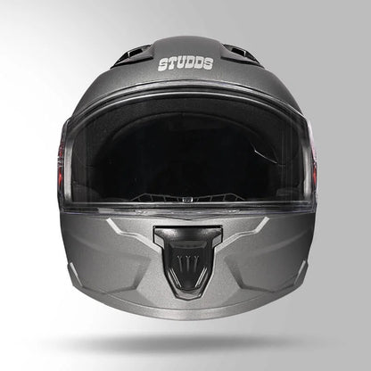Studds Raider Super ISI Certified Full Face Helmet for Motorcycling with Spoiler & Clear Visor