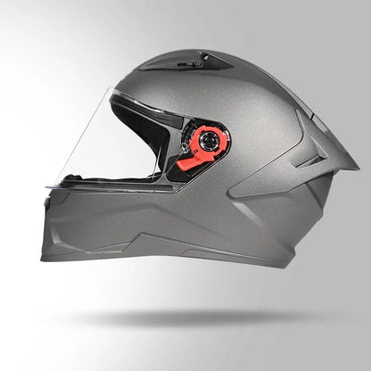 Studds Raider Super ISI Certified Full Face Helmet for Motorcycling with Spoiler & Clear Visor
