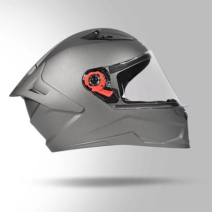Studds Raider Super ISI Certified Full Face Helmet for Motorcycling with Spoiler & Clear Visor