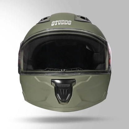 Studds Raider Super ISI Certified Full Face Helmet for Motorcycling with Spoiler & Clear Visor