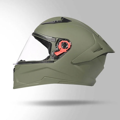 Studds Raider Super ISI Certified Full Face Helmet for Motorcycling with Spoiler & Clear Visor
