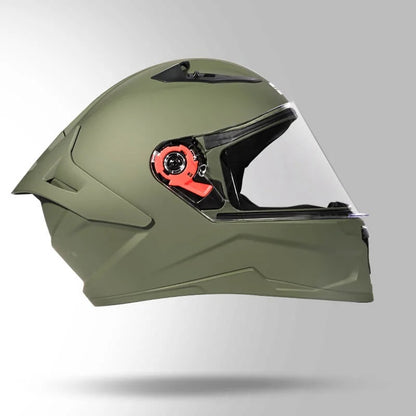 Studds Raider Super ISI Certified Full Face Helmet for Motorcycling with Spoiler & Clear Visor
