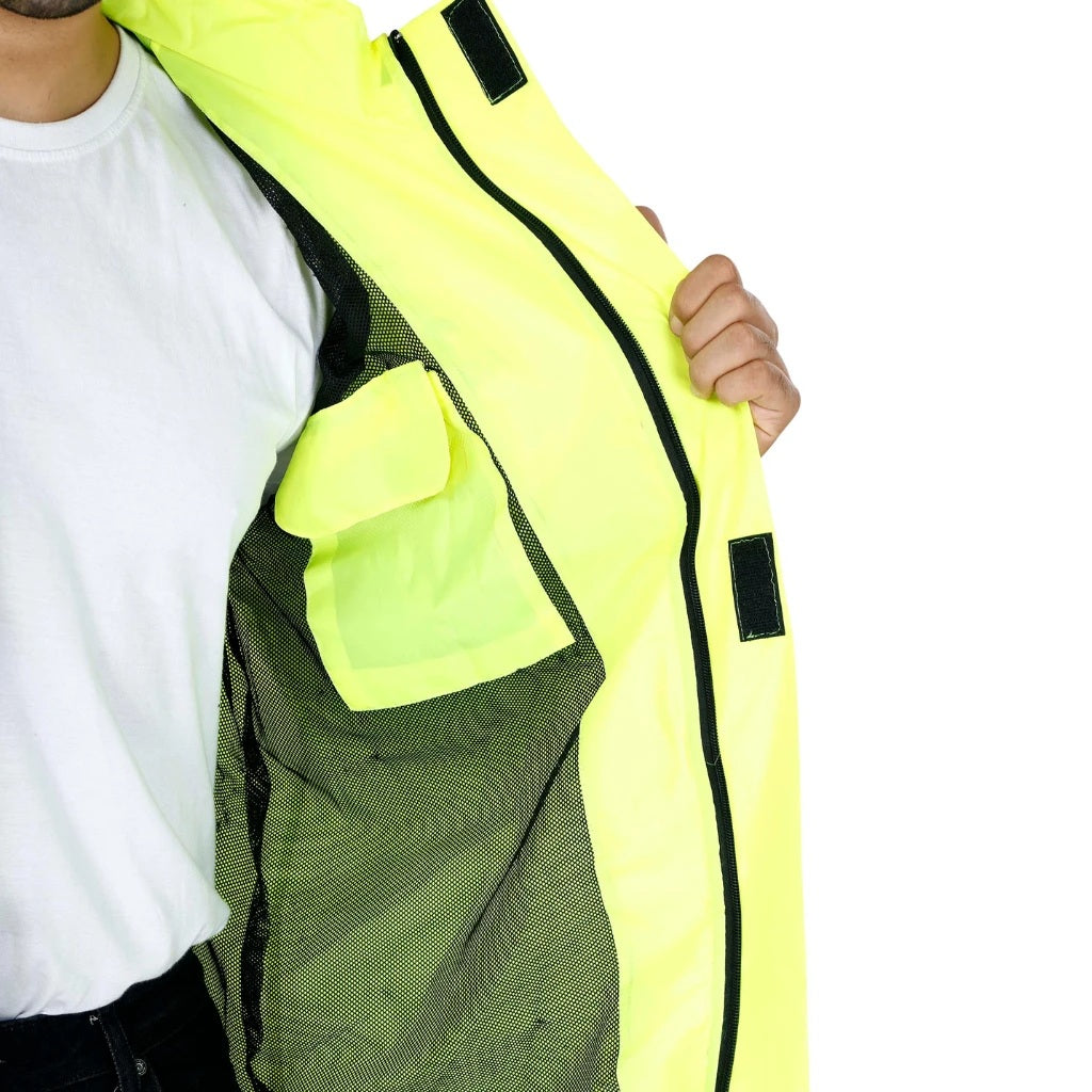 Raida Drymax 15K Rain Jacket | 15,000mm Waterproof | Mesh Lining for Ventilation | Removable Hoodie | Adjustable Fit | Ideal for Riding & Outdoor Use