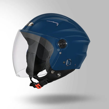 STUDDS RAY Super ISI Certified Open FACE Helmet for Men and Women with D - Ring Lock