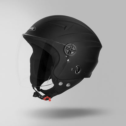 STUDDS RAY Super ISI Certified Open FACE Helmet for Men and Women with D - Ring Lock