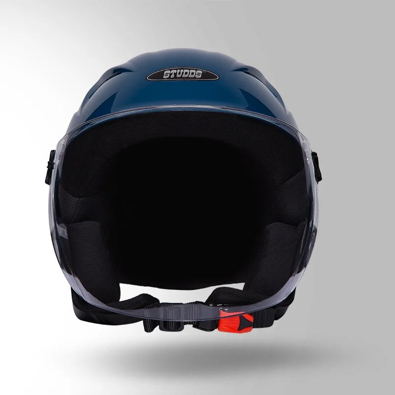 GUB STUDDS RAY Super ISI Certified Open FACE Helmet for Men and Women with D - Ring Lock