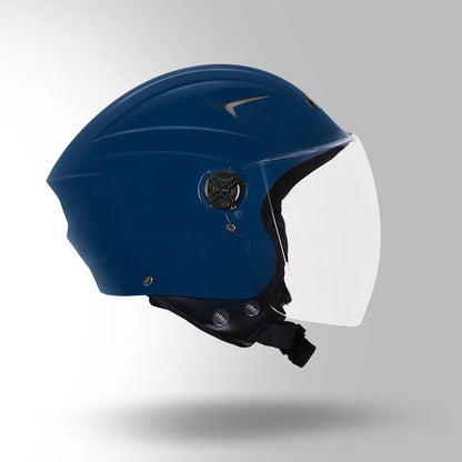 STUDDS RAY Super ISI Certified Open FACE Helmet for Men and Women with D - Ring Lock