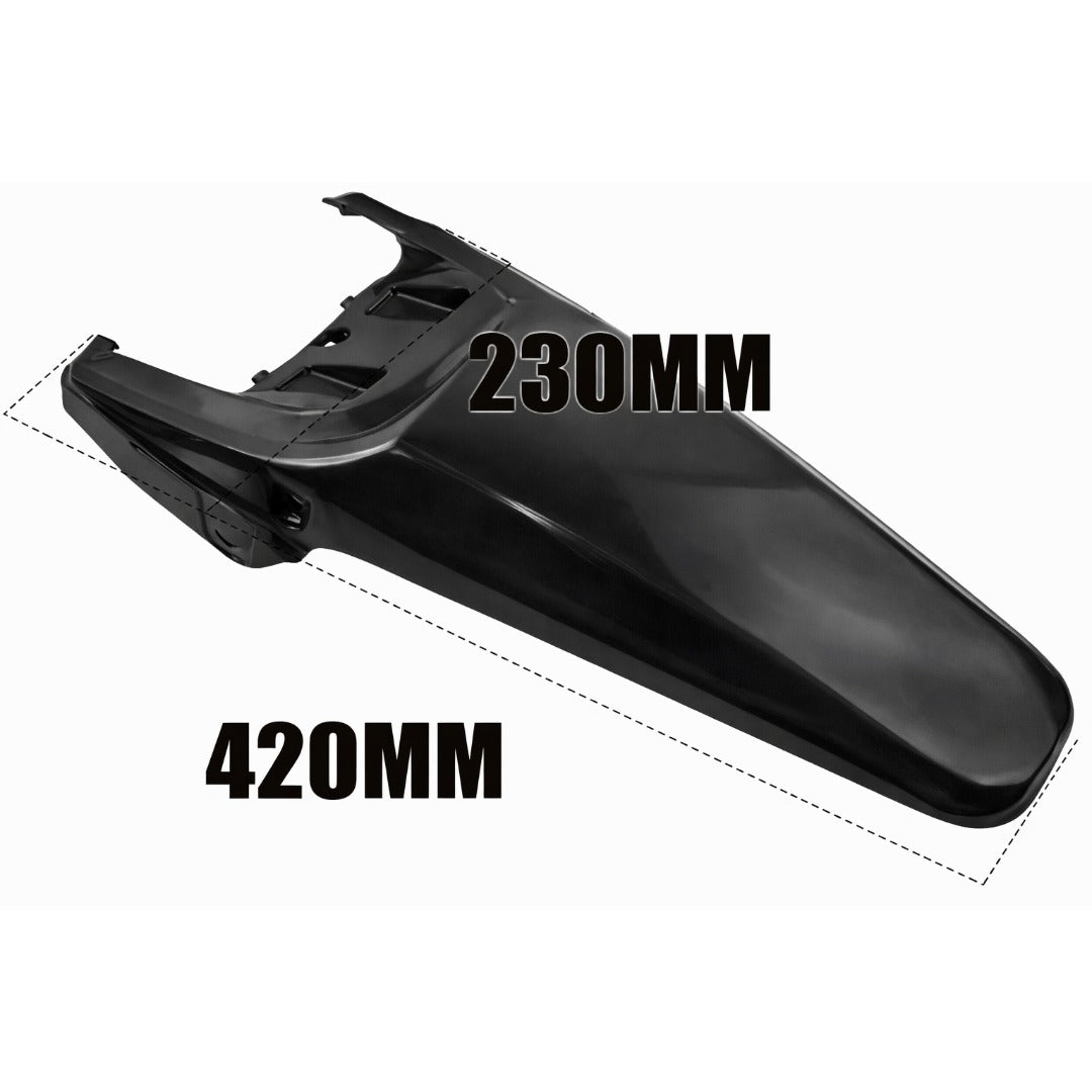 Rear Flexi Mudguard for Motorcycles – Universal Plastic Splash Guard, Protects from Mud & Water, Keeps Bike Clean, Easy Fit (Best Fit for Xpulse & Dirt Bikes)