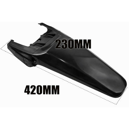 Rear Flexi Mudguard for Motorcycles – Universal Plastic Splash Guard, Protects from Mud & Water, Keeps Bike Clean, Easy Fit (Best Fit for Xpulse & Dirt Bikes)