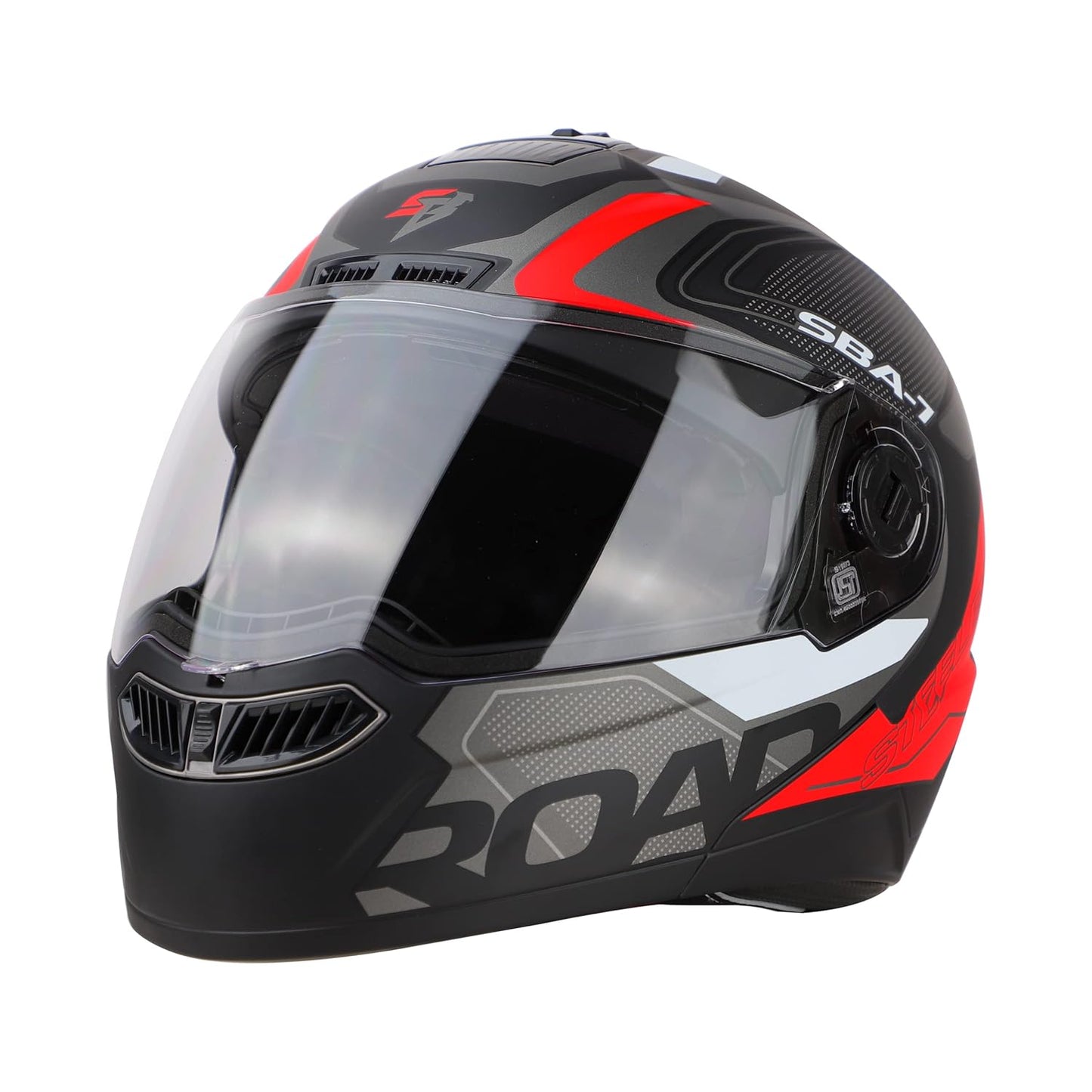 Steelbird SBA-7 Road ISI Certified Flip-Up Graphic Helmet for Men and Women with Inner Smoke Sunshield