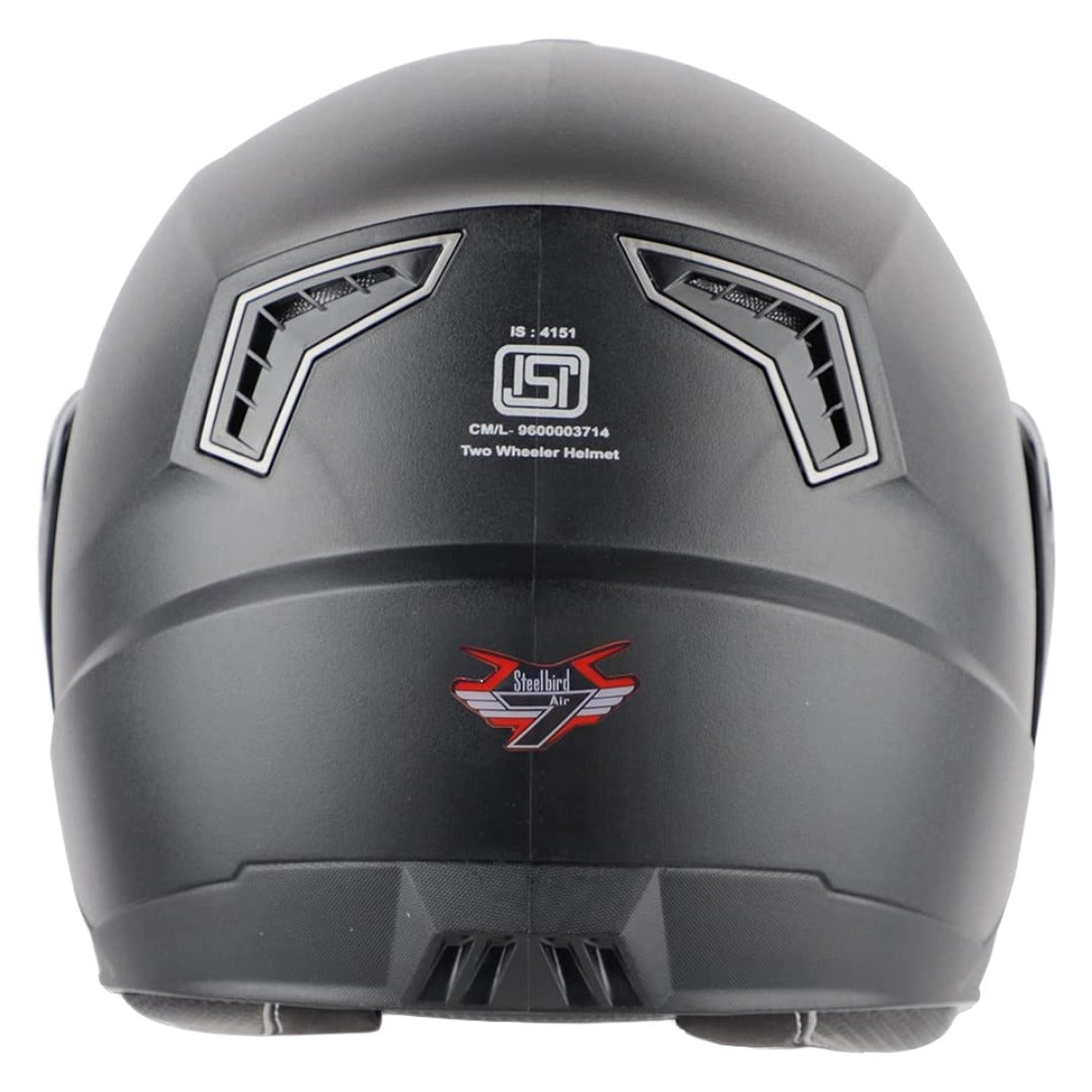 Steelbird SBA-7 ISI Certified Flip-Up Helmet for Men and Women with Inner Smoke Sun Shield
