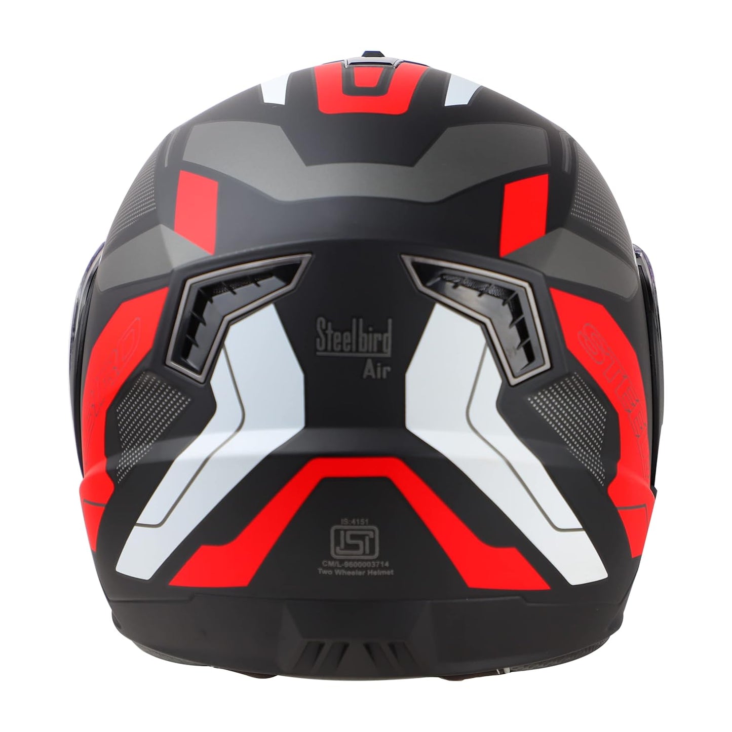 Steelbird SBA-7 Road ISI Certified Flip-Up Graphic Helmet for Men and Women with Inner Smoke Sunshield