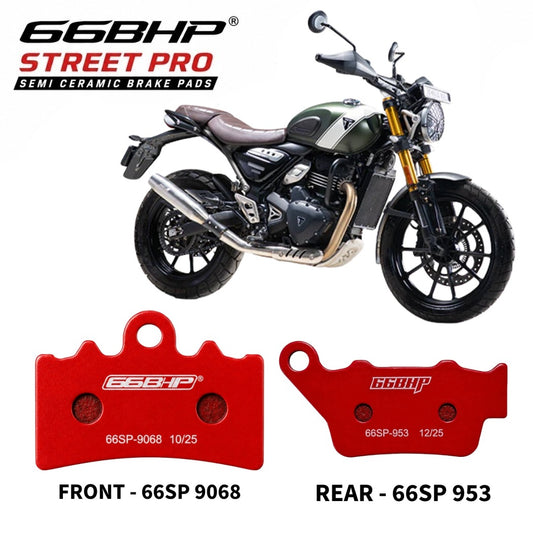 66BHP Semi-Ceramic Brake Pads for TRIUMPH SPEED 400