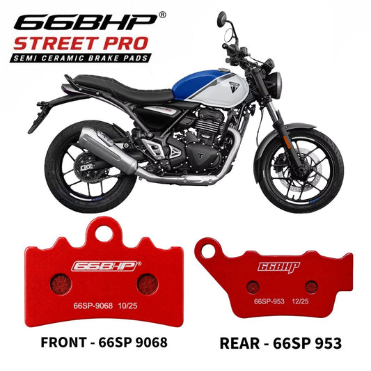 66BHP Semi-Ceramic Brake Pads for TRIUMPH SPEED T4