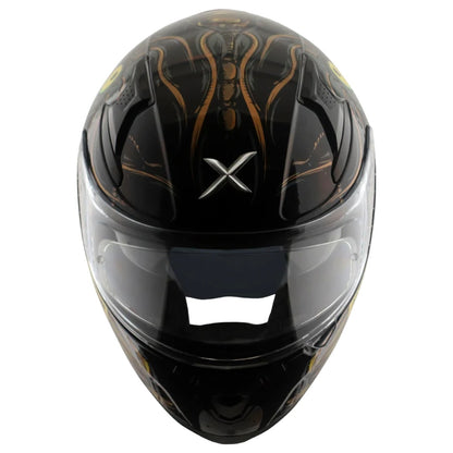 Axor Apex Seadevil ISI ECE DOT Certified Full Face Dual Visor Helmet for Men and Women with Pinlock Fitted Outer Clear Visor and Inner Smoke Sun Visor