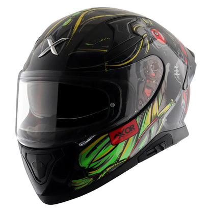 Axor Apex Seadevil ISI ECE DOT Certified Full Face Dual Visor Helmet for Men and Women with Pinlock Fitted Outer Clear Visor and Inner Smoke Sun Visor