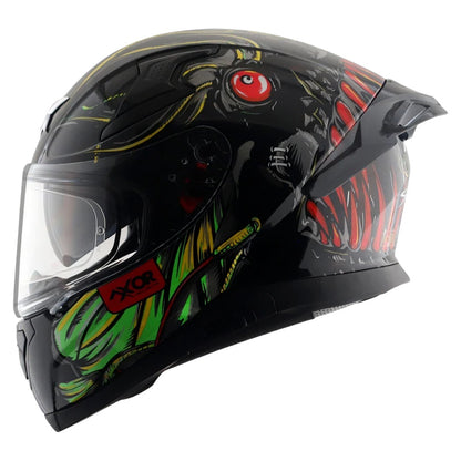 Axor Apex Seadevil ISI ECE DOT Certified Full Face Dual Visor Helmet for Men and Women with Pinlock Fitted Outer Clear Visor and Inner Smoke Sun Visor