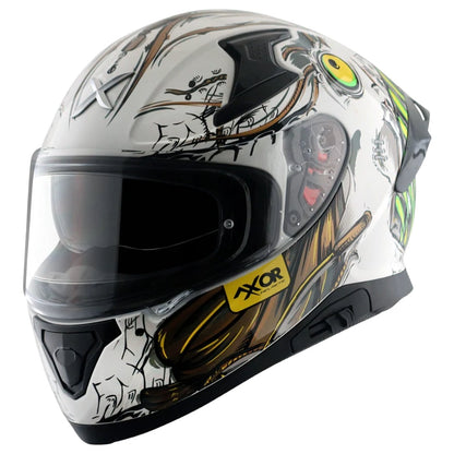 Axor Apex Seadevil ISI ECE DOT Certified Full Face Dual Visor Helmet for Men and Women with Pinlock Fitted Outer Clear Visor and Inner Smoke Sun Visor