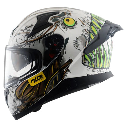 Axor Apex Seadevil ISI ECE DOT Certified Full Face Dual Visor Helmet for Men and Women with Pinlock Fitted Outer Clear Visor and Inner Smoke Sun Visor