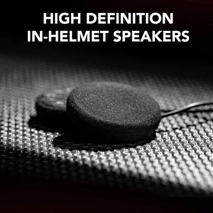 Sena B10 Motorcycle Bluetooth Communication System | Bluetooth Intercom Headset Connecting 4 Riders | HD Speakers | Upto 1KM Range | Upto 16 Hours Battery Life (Supports Android & iOS)