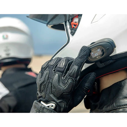 Sena B10 Motorcycle Bluetooth Communication System | Bluetooth Intercom Headset Connecting 4 Riders | HD Speakers | Upto 1KM Range | Upto 16 Hours Battery Life (Supports Android & iOS)