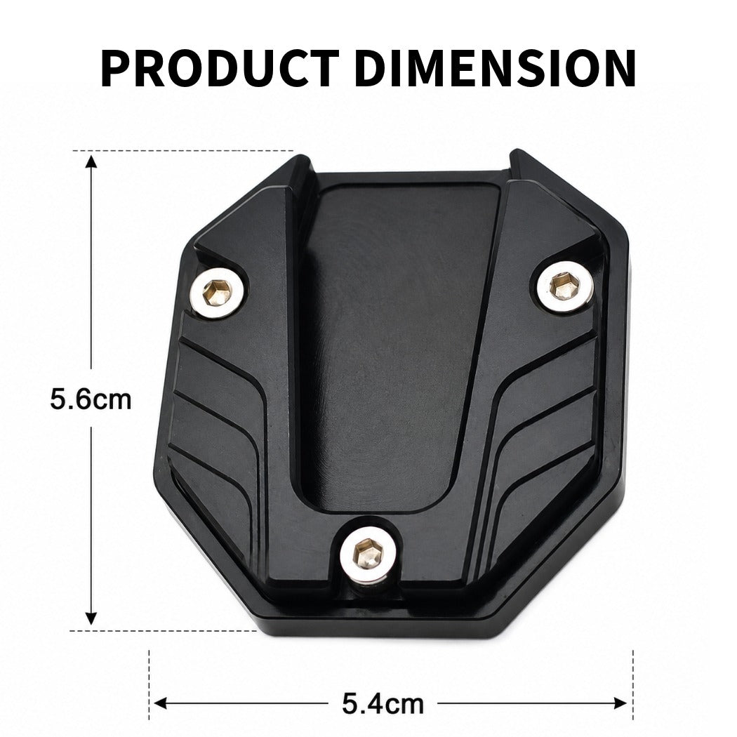 Universal Scooter Side Stand Extension, CNC Aluminium Kickstand Pad, Durable Parking Support Foot for Honda Activa, Dio, Scooty & Ntorq
