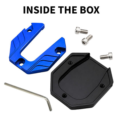 Universal Scooter Side Stand Extension, CNC Aluminium Kickstand Pad, Durable Parking Support Foot for Honda Activa, Dio, Scooty & Ntorq