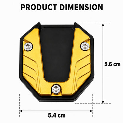 Universal Scooter Side Stand Extension, CNC Aluminium Kickstand Pad, Durable Parking Support Foot for Honda Activa, Dio, Scooty & Ntorq